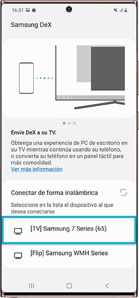 Conexión DTS
