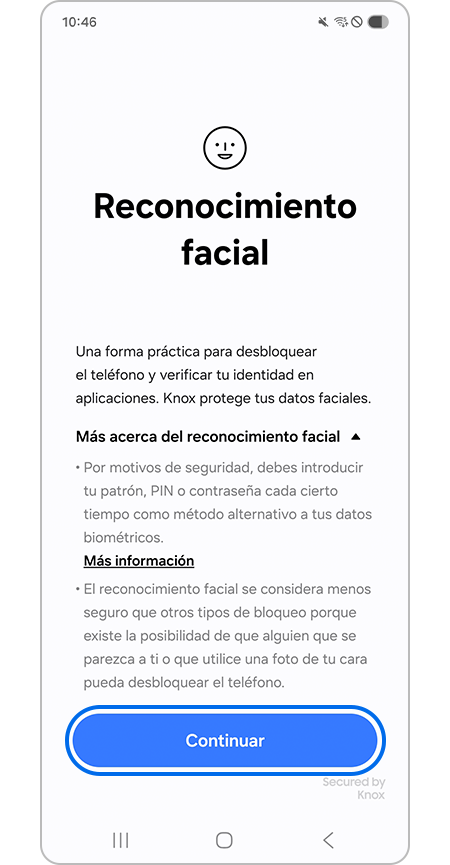 Pulsar el botón Continuar