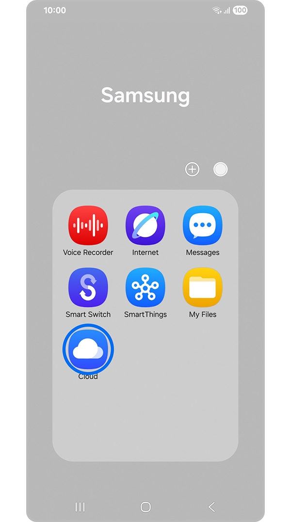 Samsung apps home screen