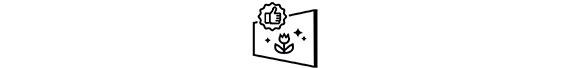 express great picture quality by using thumbs up and shining flower on display icon