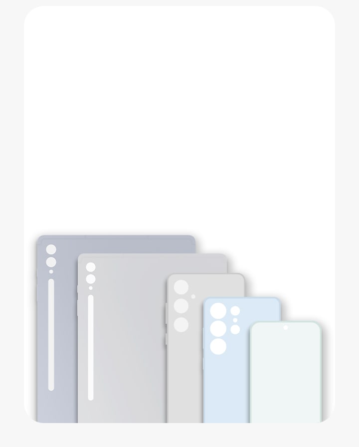 Unas tablets y teléfonos inteligentes se ven bien alineados. Hay cinco dispositivos en total, lo que representa un pedido grande.