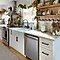A tidy kitchen with a Samsung dishwasher under the countertop.
