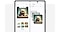 A smartphone displaying a split-screen GUI. An AI-generated 3D Cartoon version of a cat on the left side of the screen is being dragged into the Samsung Note app on the right side.