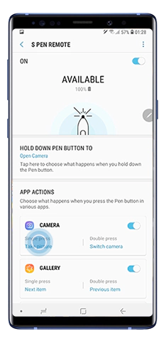 Single press to choose the app