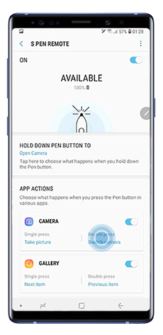 Double press to choose the app