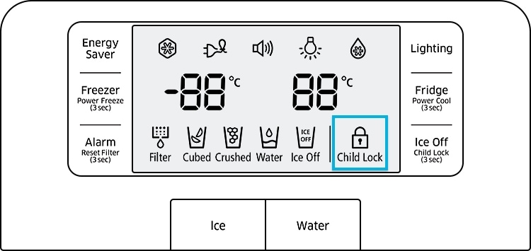 child lock indicator
