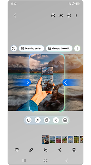 Select area to be set as wallpaper