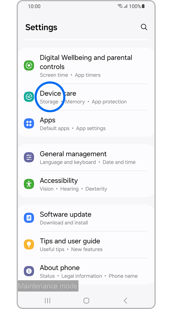 2.- Touch Device care.