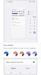 AI recommended Color palette from wallpaper