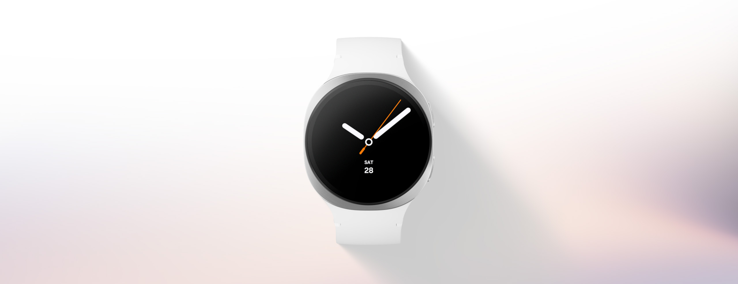 Official unveiling image of Galaxy Watch 8 highlighting the sleek design and latest wearable innovations.