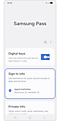 Selecting Sign-in info