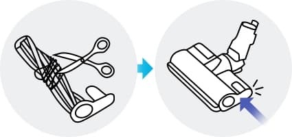 cleaning the turbo action brush