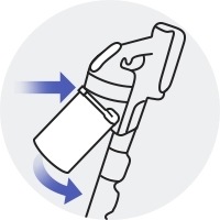 insert dust bin to main body