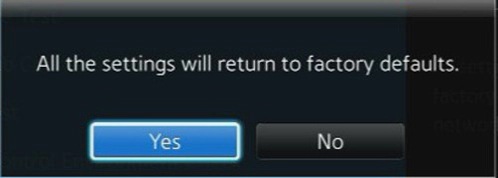 Samsung TV (UA**KS****): How do I perform a factory reset on my Samsung TV?