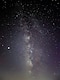 A view of the milky way in the night sky