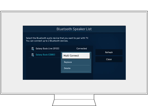 tv bluetooth dual audio quick settings step3