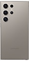 Galaxy S24 Ultra بلون Titanium Gray معروضاً من الجهة الخلفية.
