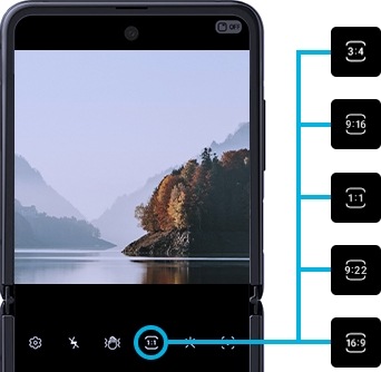 لقطة الشاشة الخاصة بنسب الشاشة
