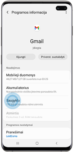 Telefone palieskite „Saugykla“