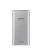 Front of a silver colored Samsung 10,000mAh Ultra Battery pack charger
