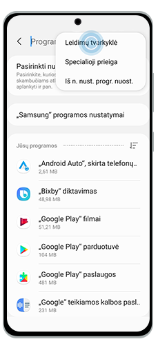 Pasirinkta specialioji prieiga