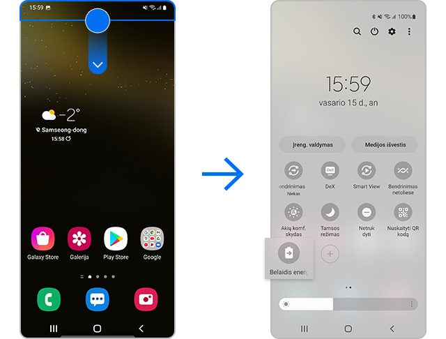 aktyvuokite belaidį dalijimąsi energija