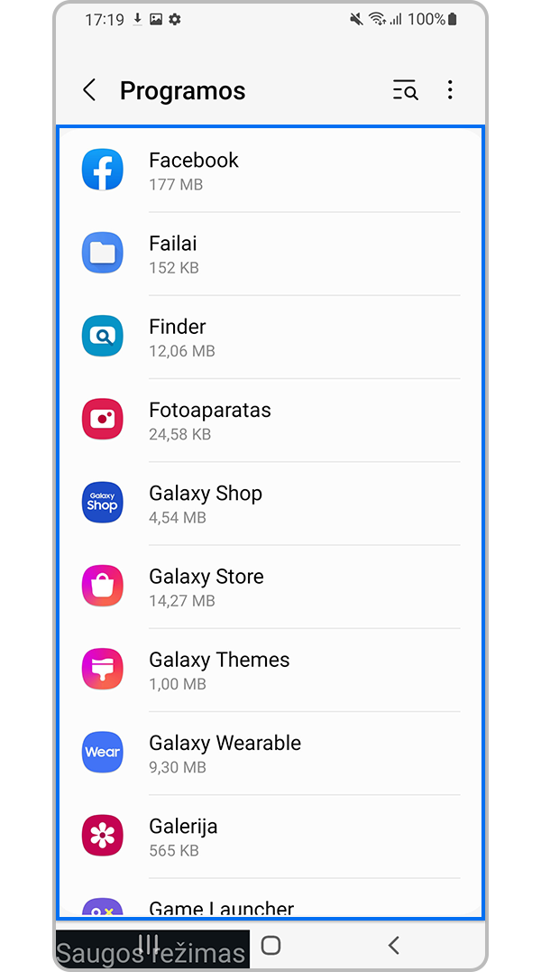 Nustatykite neseniai įdiegtas ar nežinomas programas