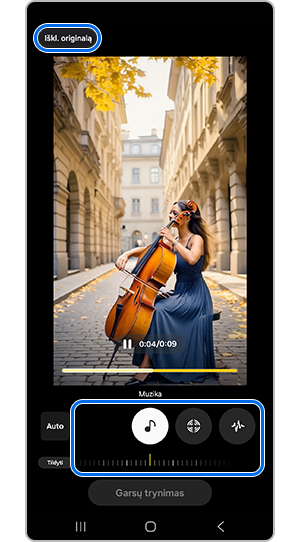 Vyksta garso redagavimas