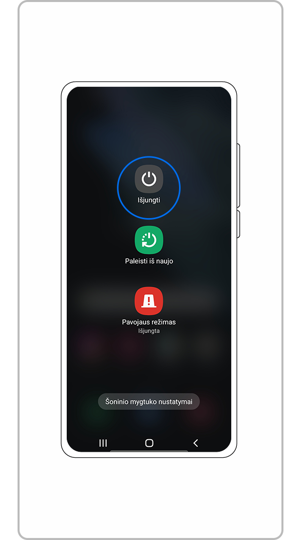 įrenginio išjungimas