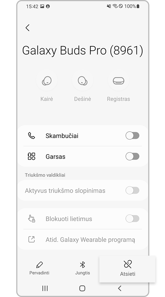 įrenginio „Bluetooth“ remontavimas, 4 veiksmas