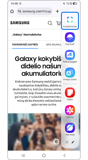 Teksto išskyrimo funkcijoje