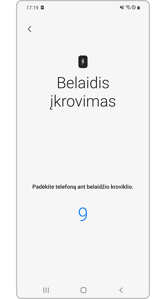 „Samsung Members“ – padėkite telefoną ant belaidžio kroviklio