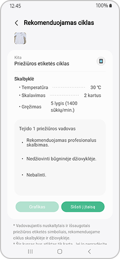 Pradėti rekomenduojamą ciklą