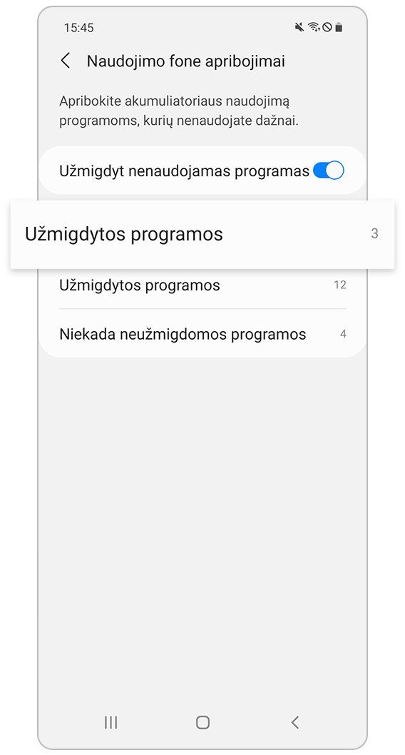 Miegančios programos