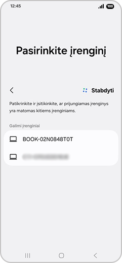 Pasirinkite savo kompiuterį