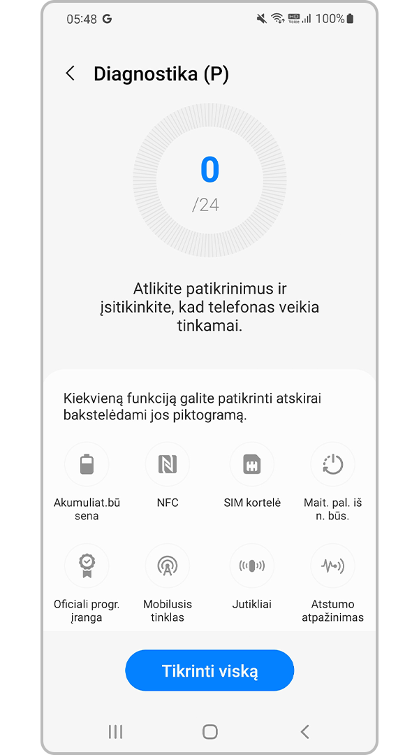 Diagnostikos funkcijos