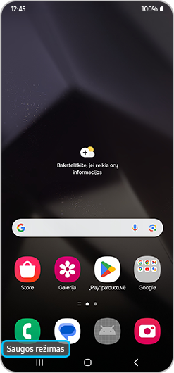 kameros fokusavimo funkcija saugiame režime žingsnis 5