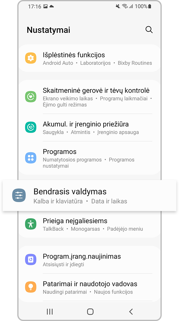 iš naujo atkurti tinklo nustatymus, 1 veiksmas