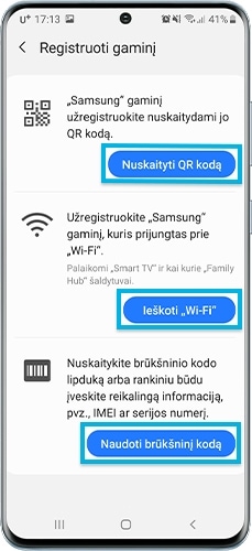 Registrere produkt med skanning