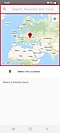 Use the search bar or the map to find the location you want to add