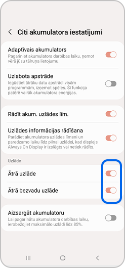 Pieskarieties opciju ikonai