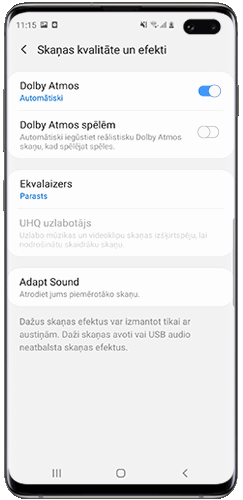 Slidiniet Dolby Atmos, lai piekļūtu spēļu slēdzim