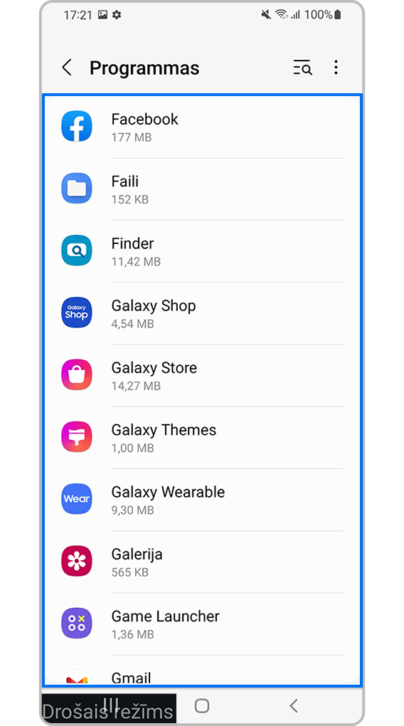 Nosakiet nezināmās vai kaitīgās lietotnes