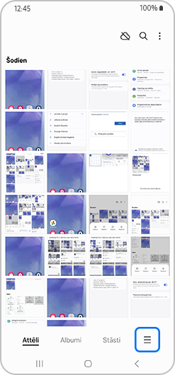 Atveriet lietotni Galerija