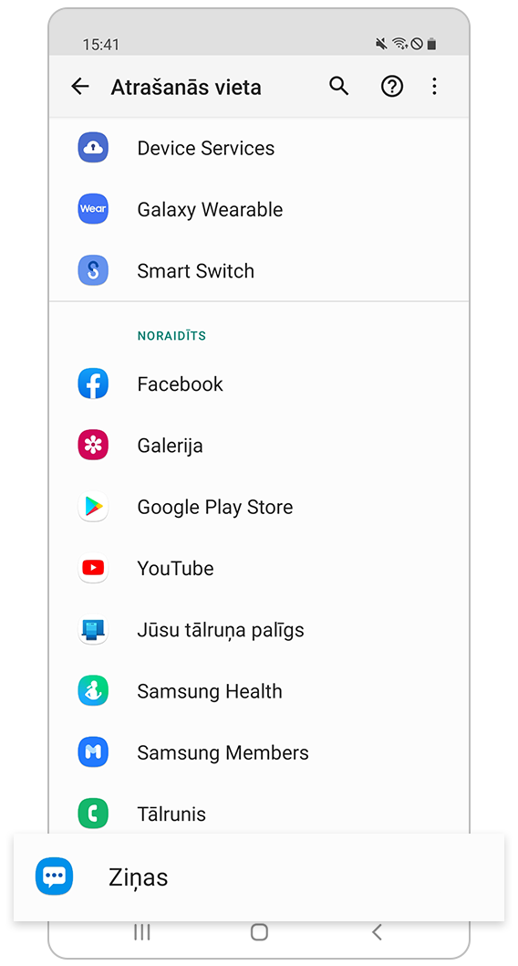 Izvēlieties lietotni, kas izmanto GPS signālu