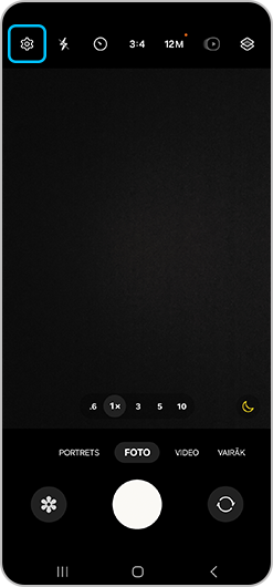 Kameras lietotnes iestatījumu atjaunošana