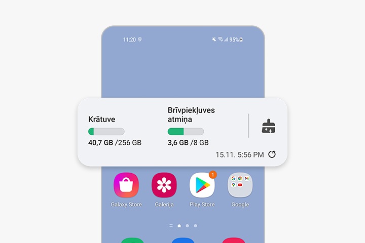 įrenginio priežiūra valdiklis optimizuoti telefoną