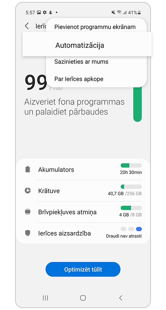 prietaiso priežiūra automatizavimas
