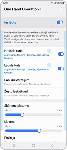 Pielāgojiet One Hand Operation + rokturus