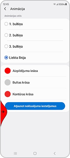 Piemērs ar jauno sarkano rokturi